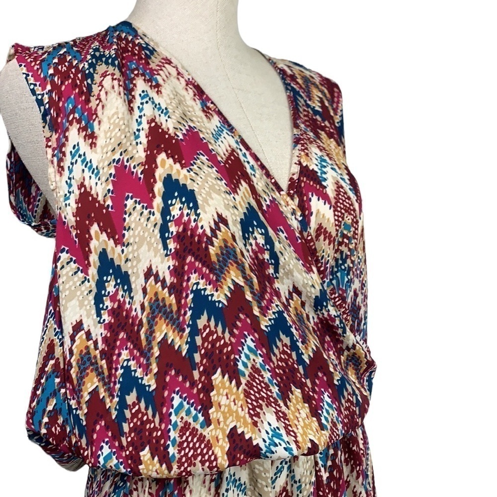 Olivaceous Open Back Romper - Multicolor, Size Sm… - image 6